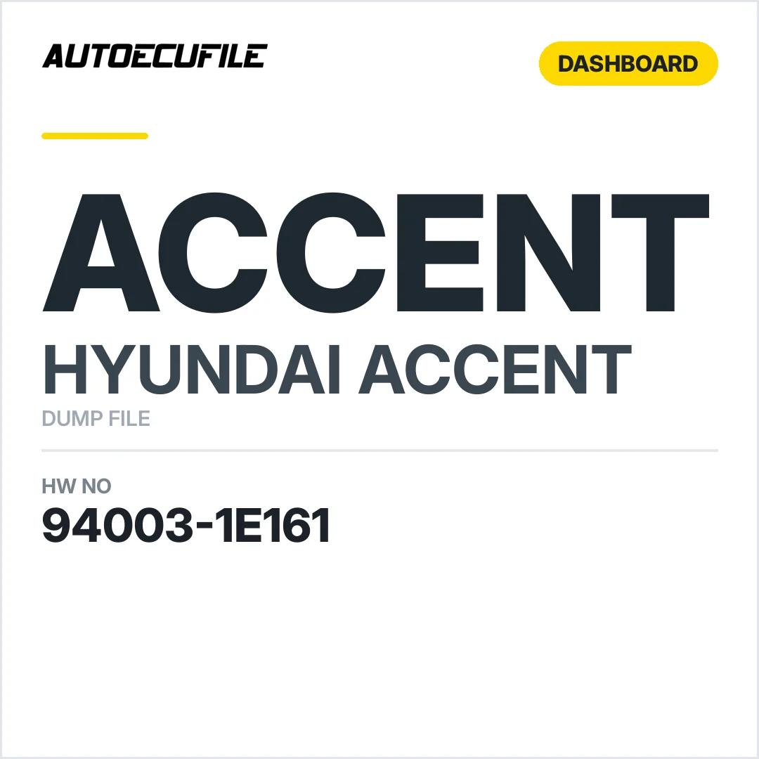 HYUNDAI ACCENT DASHBOARD 94003-1E161 DUMP