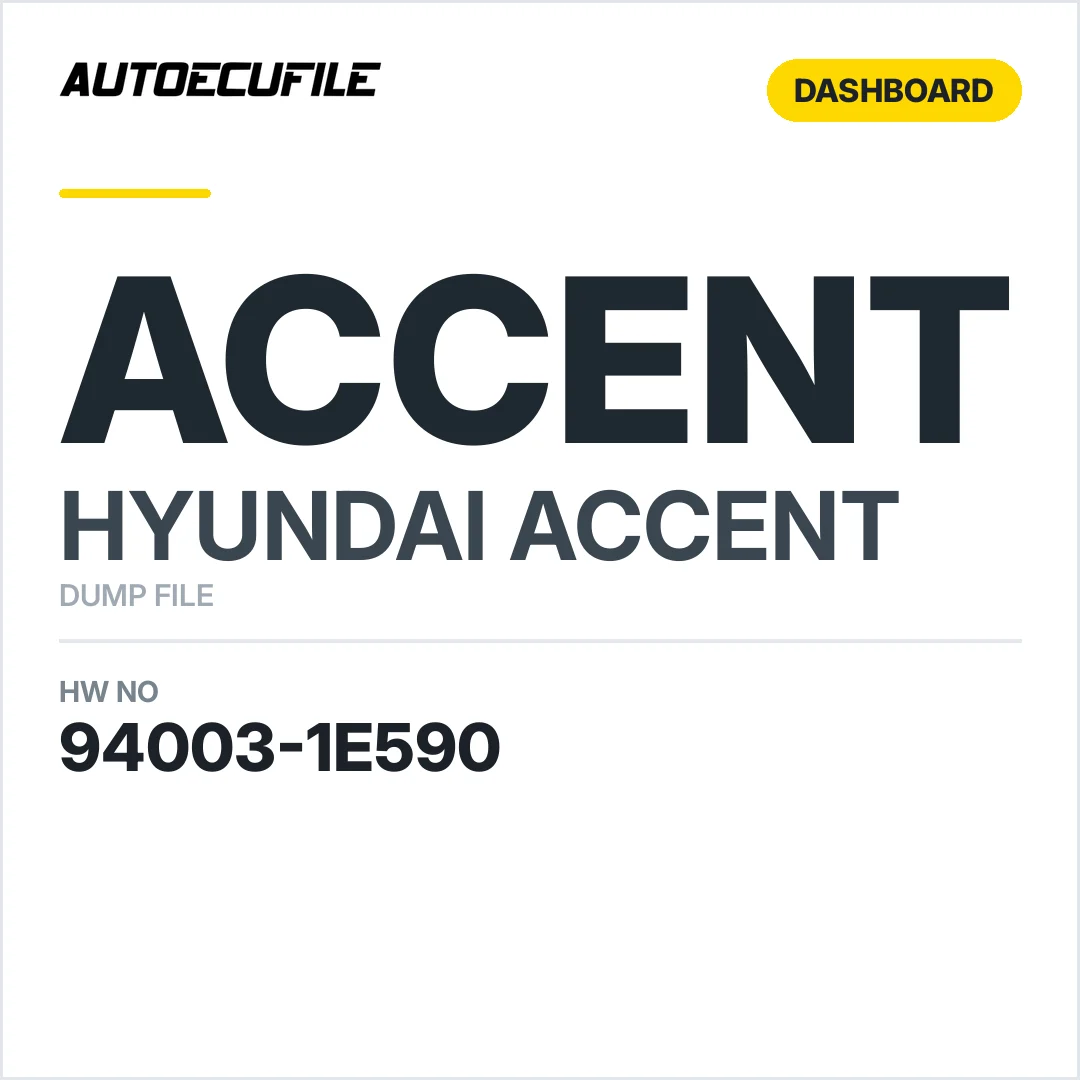 HYUNDAI ACCENT DASHBOARD 94003-1E590 DUMP