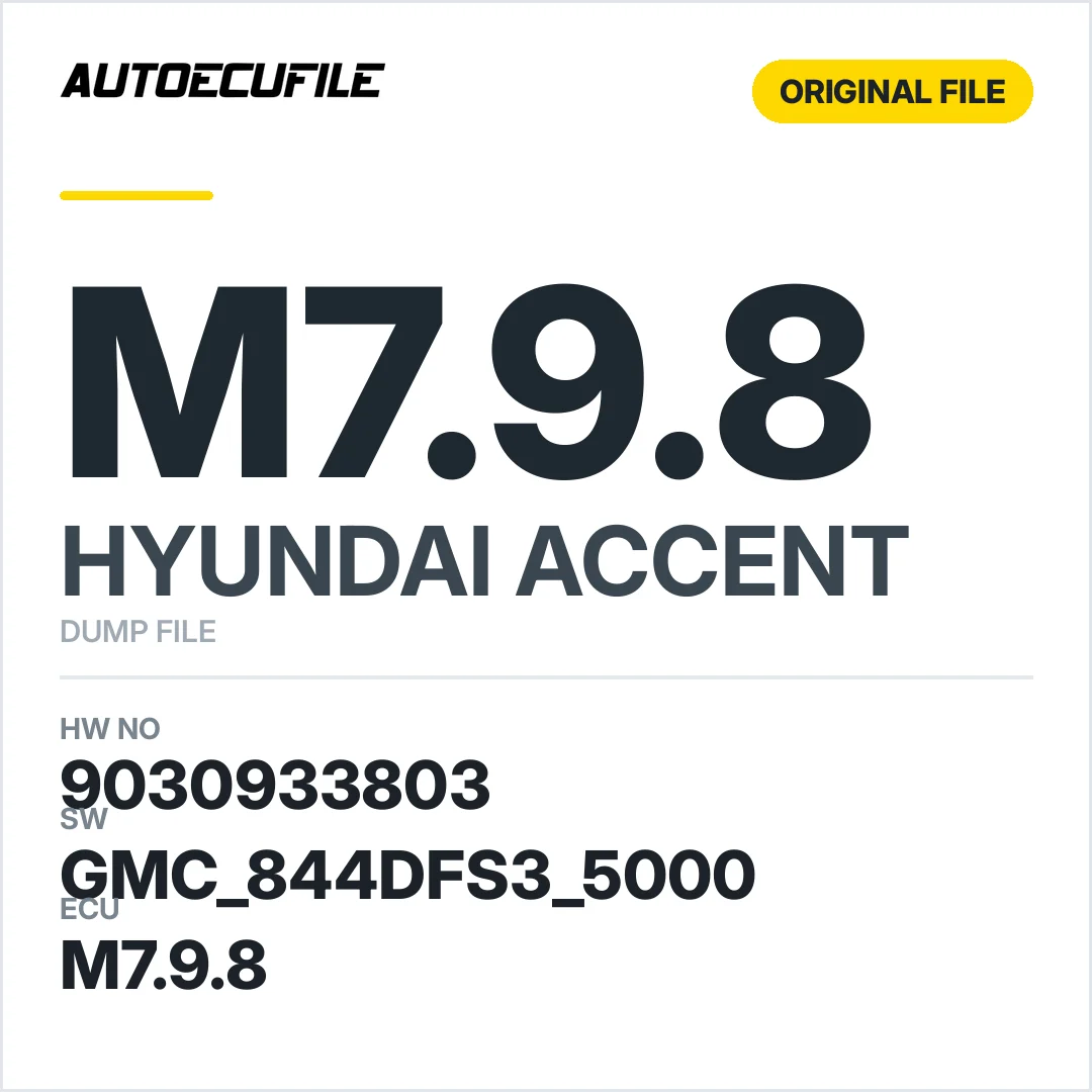 HYUNDAI ACCENT M7.9.8 39101-26AD3  DUMP