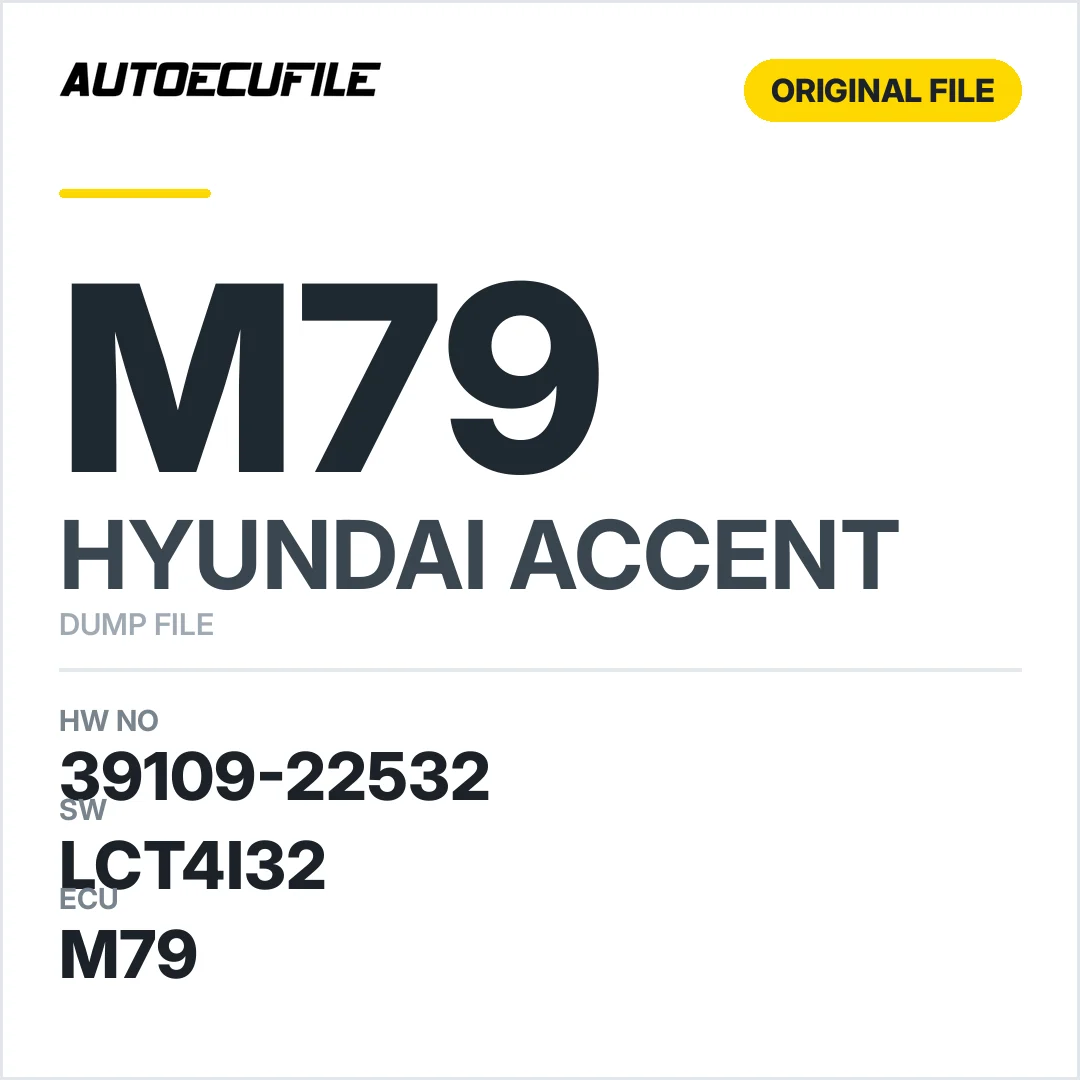 HYUNDAI ACCENT M79 39109-22532 LCT4I32  DUMP