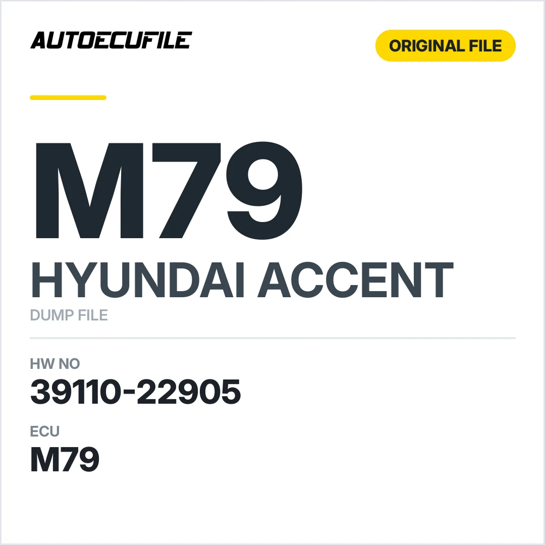 HYUNDAI ACCENT M79 39110-22905 90309300123F DUMP