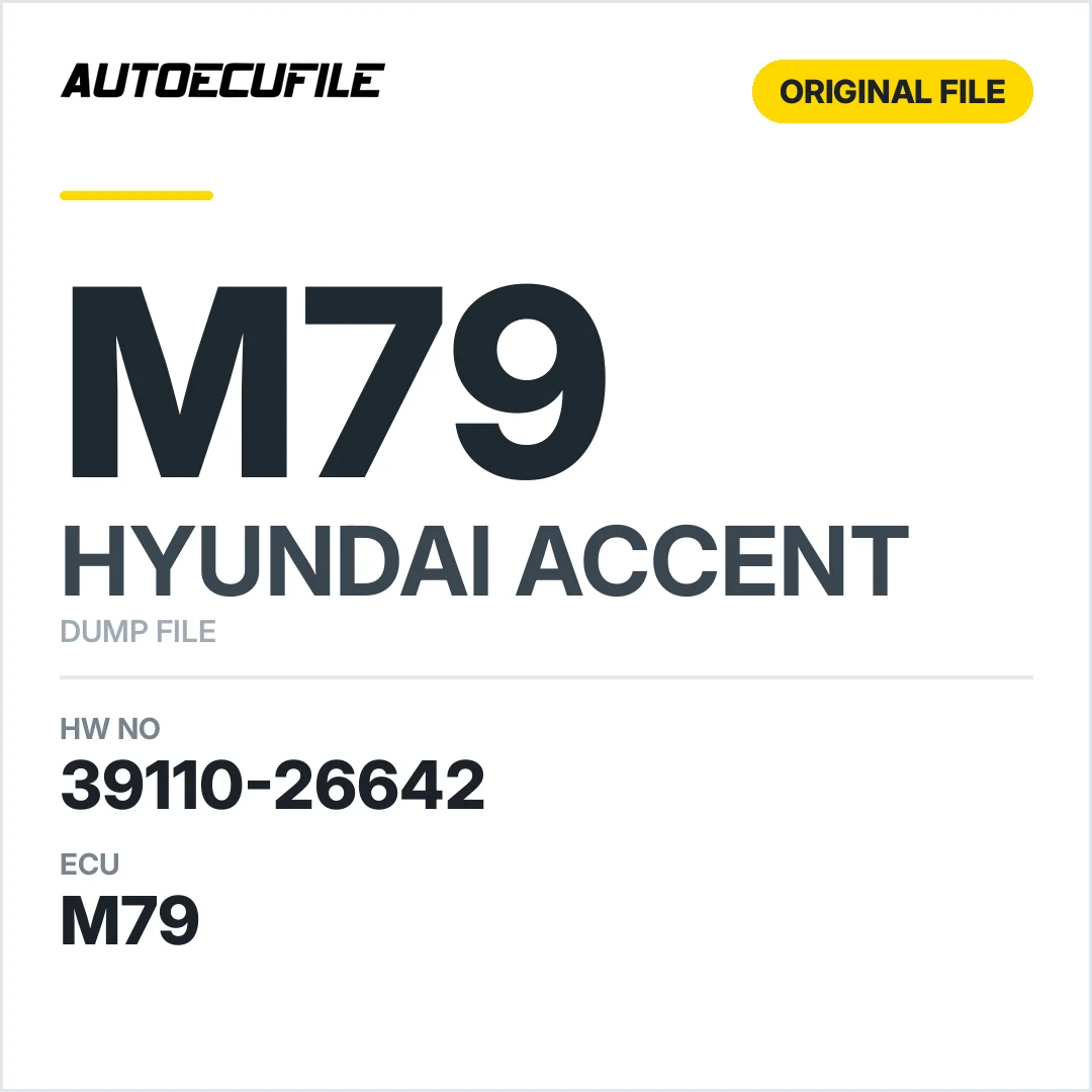 HYUNDAI ACCENT M79 39110-26642 9030109342 DUMP