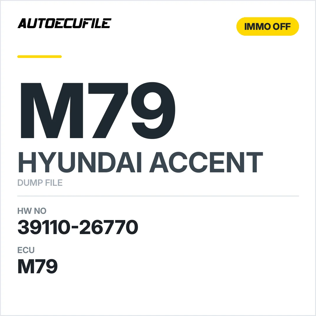 HYUNDAI ACCENT M79 39110-26770 9030930357F IMMO OFF DUMP