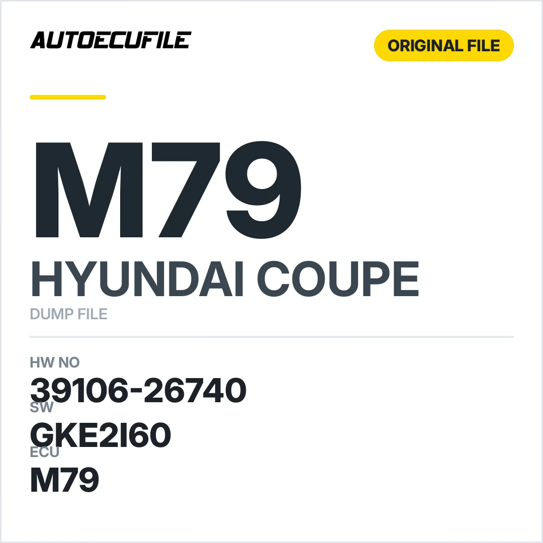 HYUNDAI COUPE  M79 39106-26740 GKE2I60 DUMP