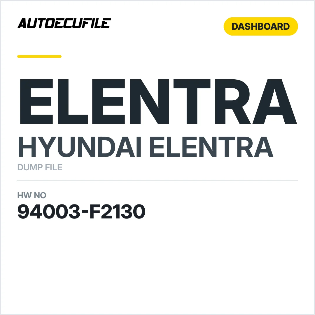 HYUNDAI ELENTRA DASHBOARD 94003-F2130 DUMP