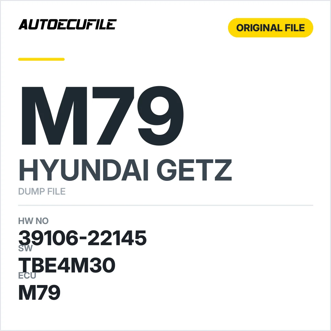 HYUNDAI GETZ M79 39106-22145 TBE4M30 DUMP