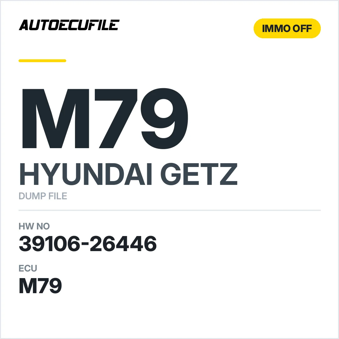 HYUNDAI GETZ M79 39106-26446 9030930815F IMMO OFF DUMP