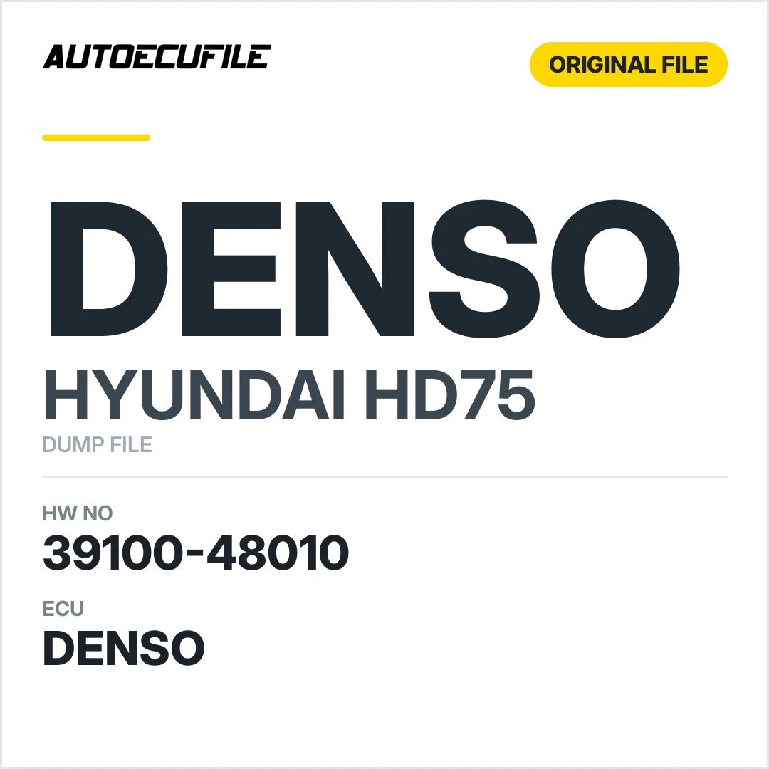 HYUNDAI HD75 DENSO 39100-48010 112500-0390 DUMP