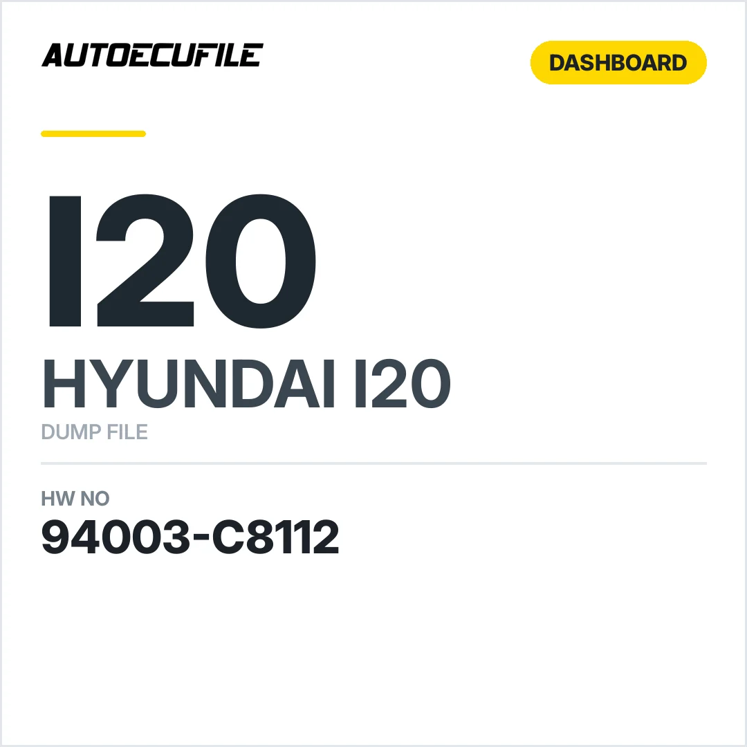 HYUNDAI I20 DASHBOARD 94003-C8112 DUMP