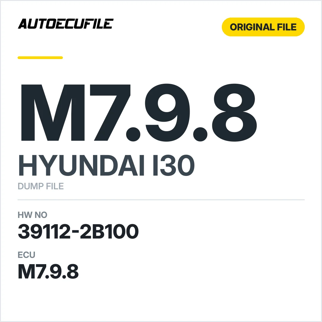 HYUNDAI I30 M7.9.8 39112-2B100 DUMP