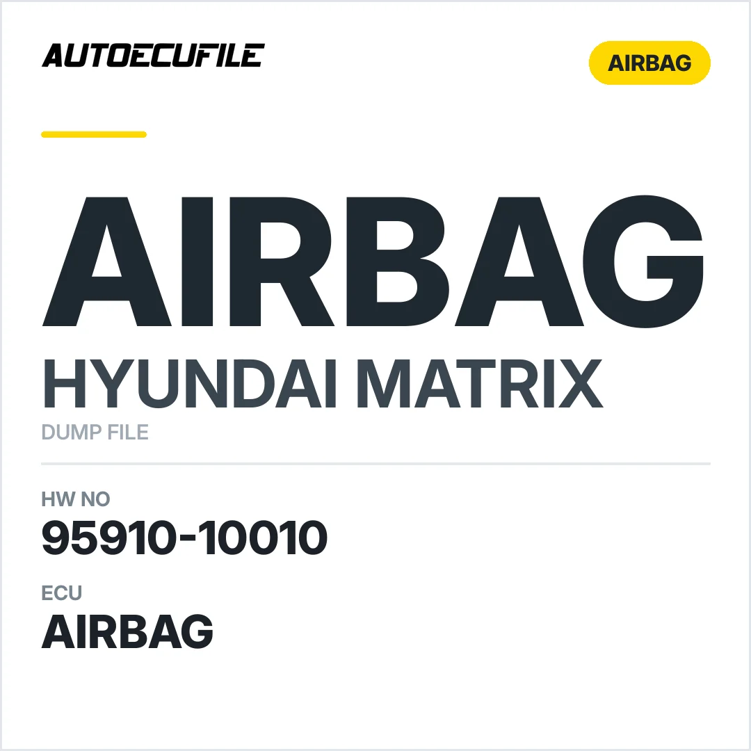 HYUNDAI MATRIX AIRBAG 95910-10010 DUMP