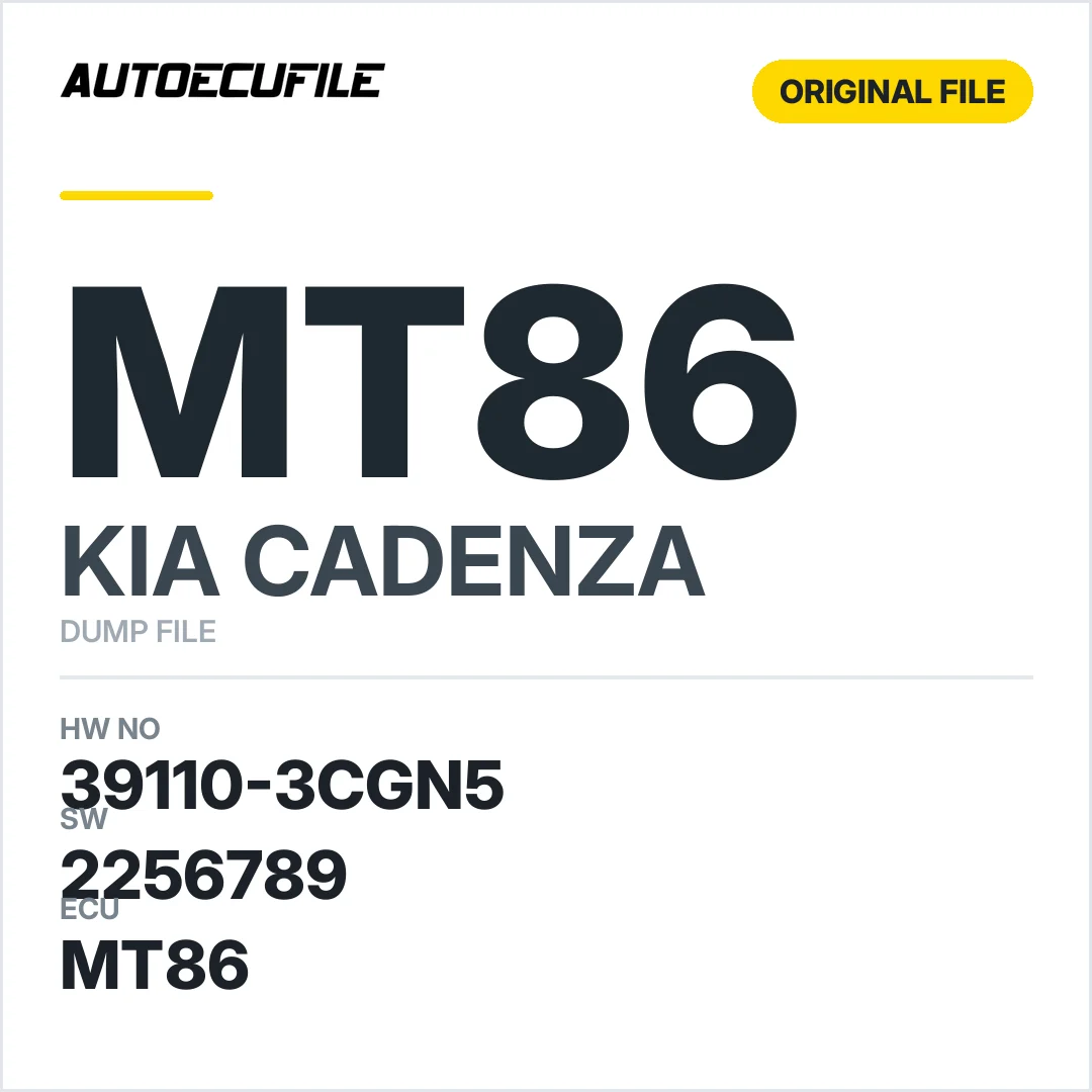 KIA CADENZA DELPHI MT86 39110-3CGN5 2256789  DUMP