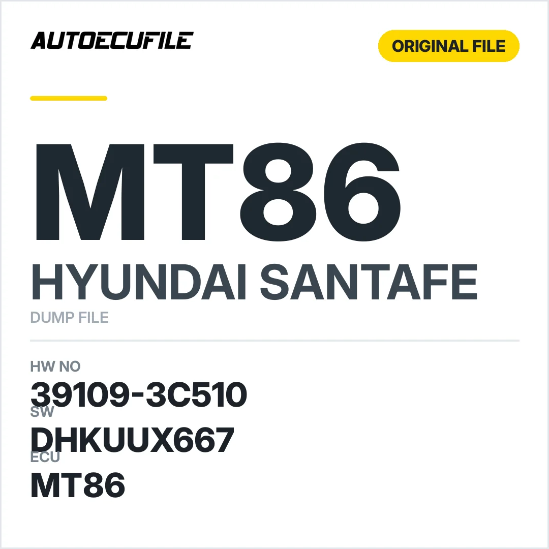 HYUNDAI SANTAFE MT86  39109-3C510 DHKUUX667  DUMP