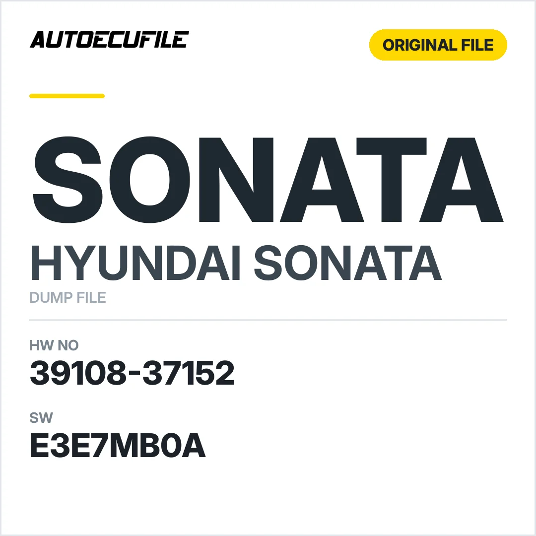 HYUNDAI SONATA 39108-37152 5WY1747A  E3E7MB0A DUMP