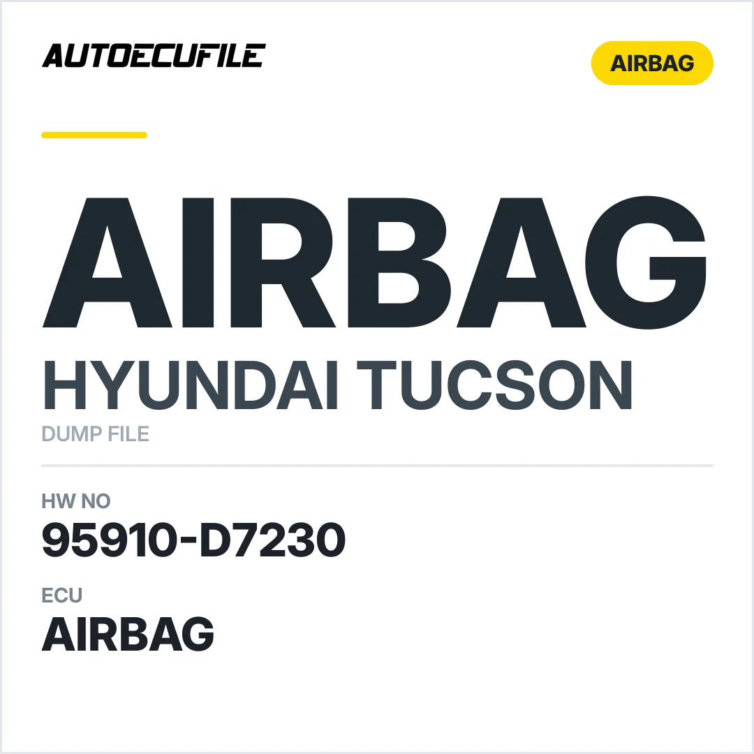 HYUNDAI TUCSON AIRBAG 95910-D7230 DUMP