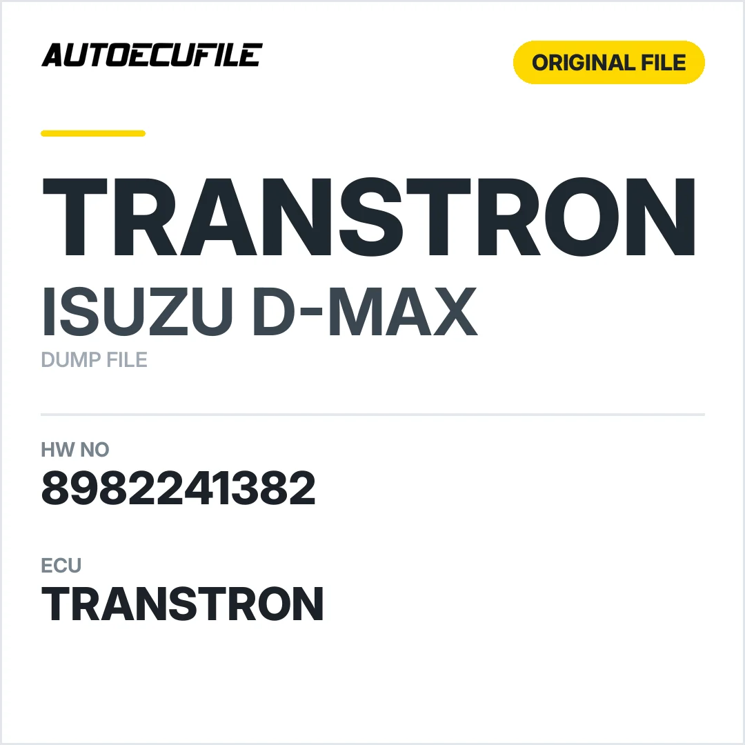 ISUZU D-MAX TRANSTRON  8982241382 DUMP