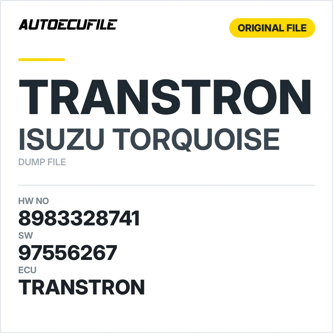 ISUZU TORQUOISE TRANSTRON 8983328741 98335571 97556267 DUMP