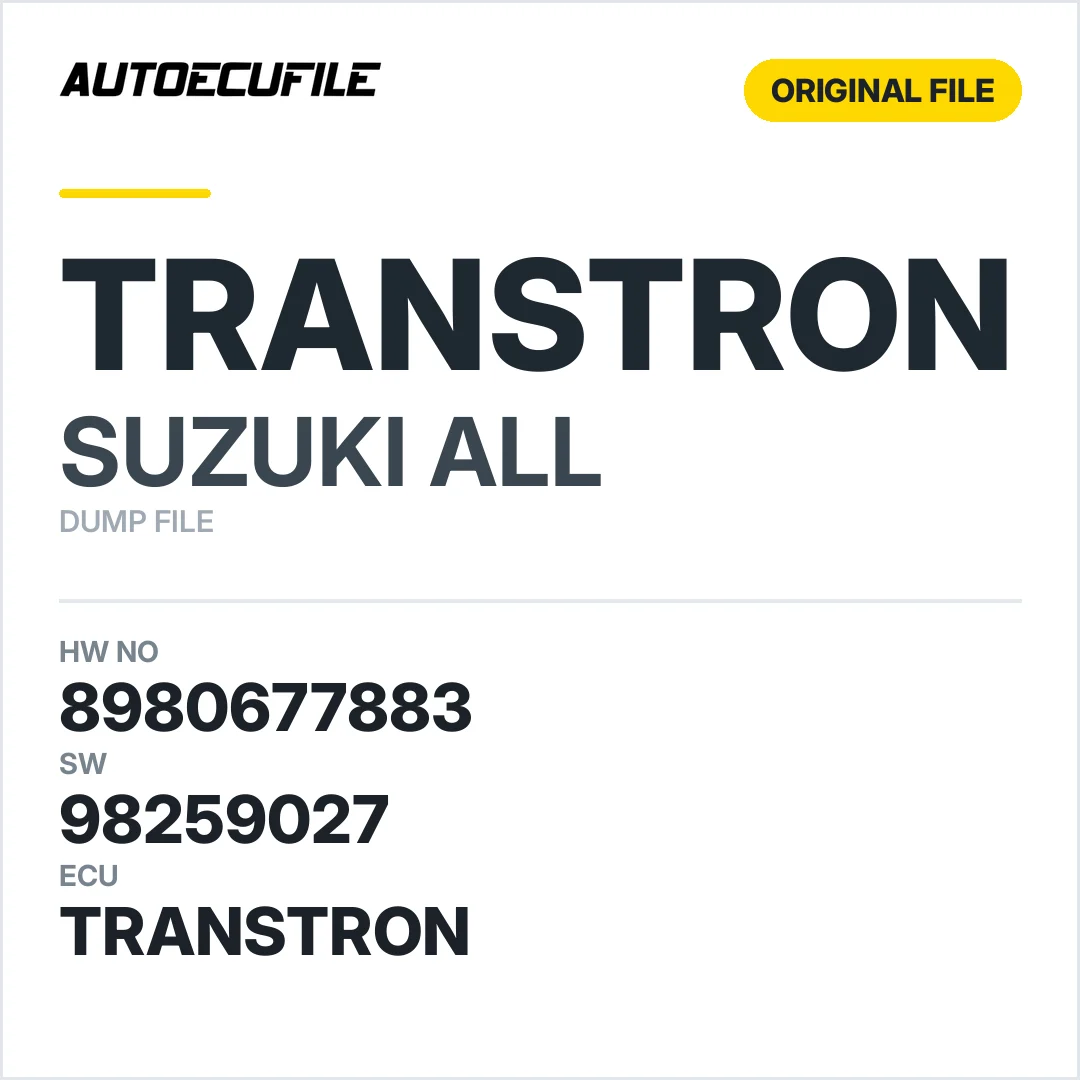 ISUZU TRANSTRON  8980677883 98259027 DUMP
