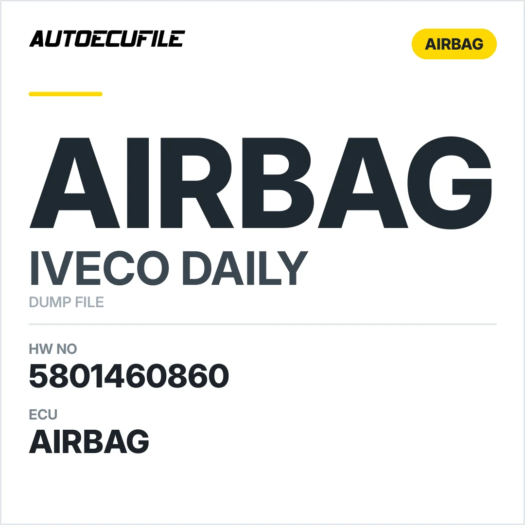 IVECO DAILY AIRBAG 5801460860 DUMP