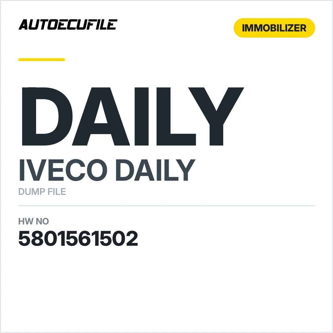 IVECO DAILY BODY COMPUTER Y503440590111 5801561502 DUMP
