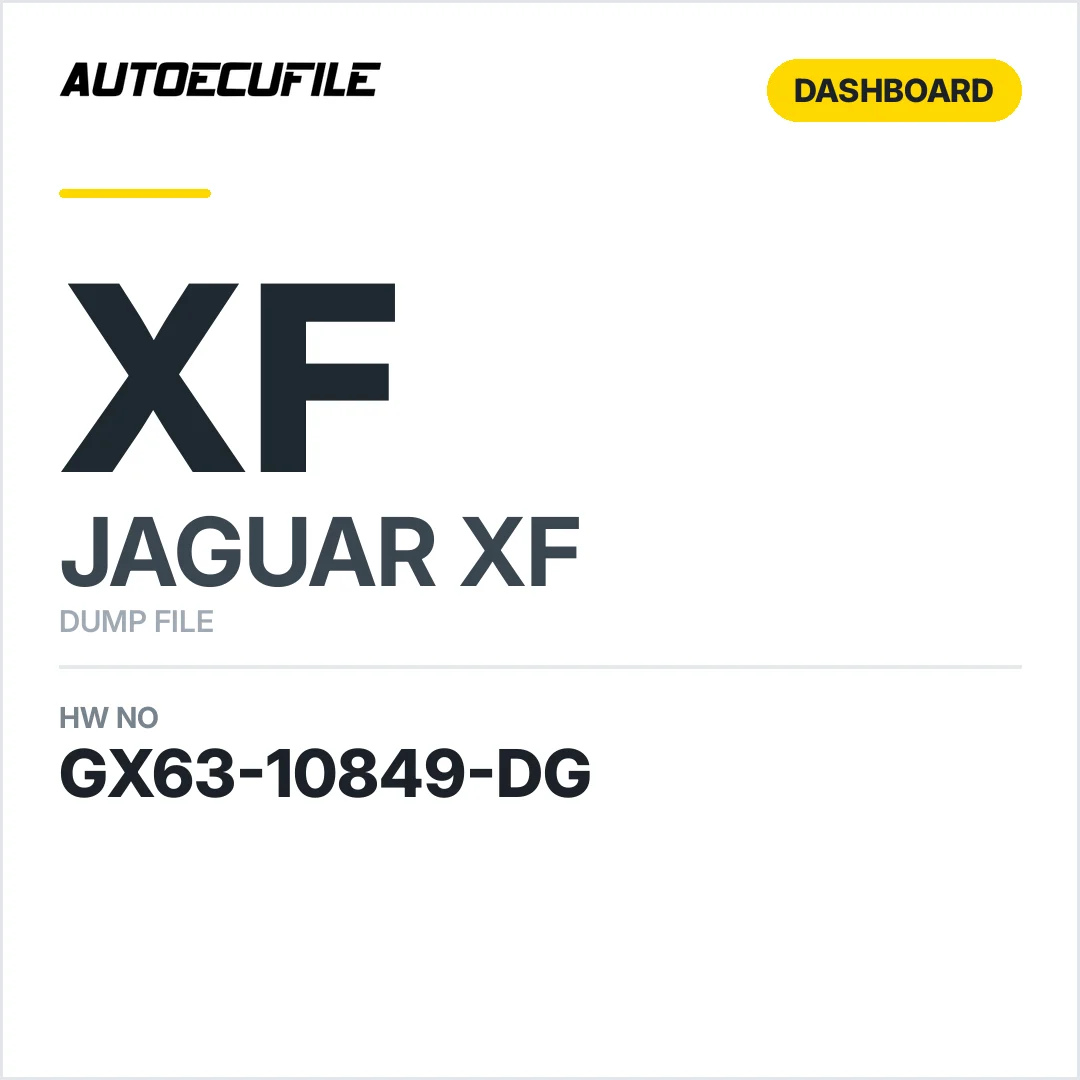 JAGUAR XF DASHBOARD GX63-10849-DG DUMP