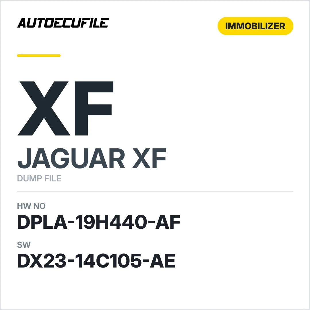 JAGUAR XF  RFA-KVM DPLA-19H440-AF DX23-14C105-AE  DUMP