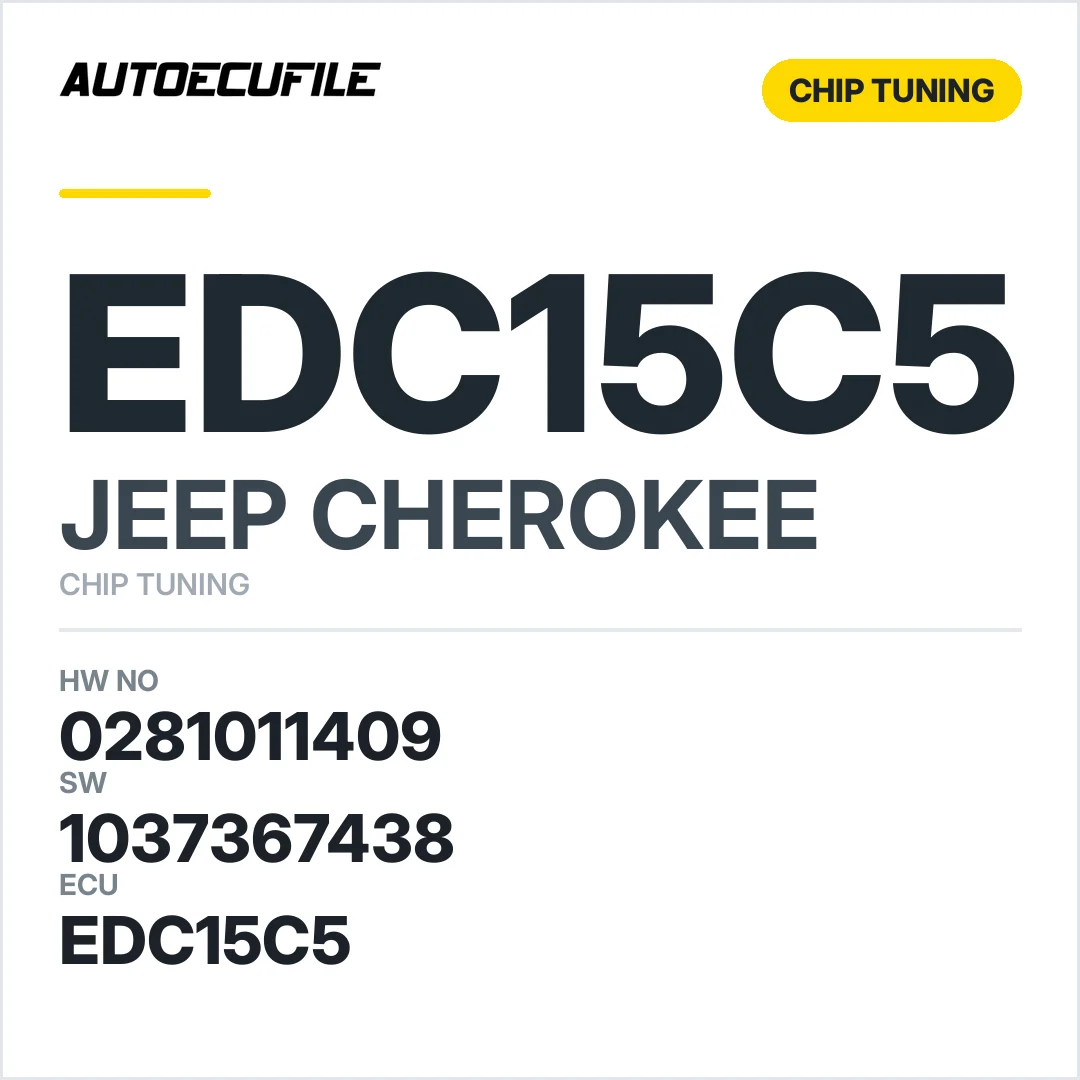 JEEP CHEROKEE EDC15C5 0281011409 1037367438 TUNED