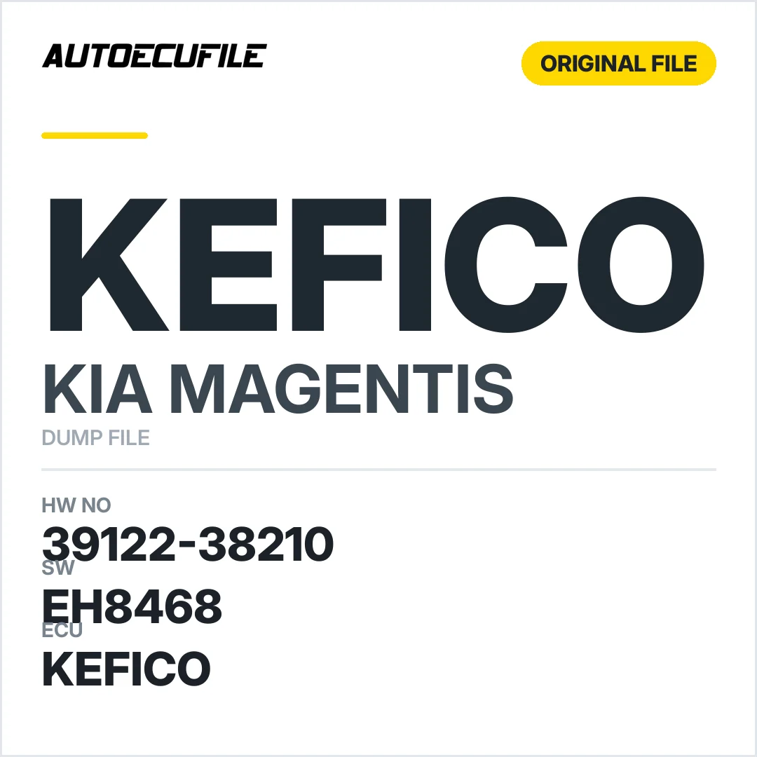 KIA MAGENTIS KEFICO 39122-38210 EH8468 DUMP
