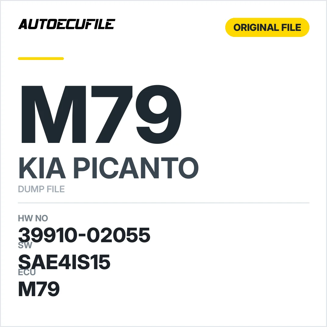 KIA PICANTO M79 39910-02055 SAE4IS15 DUMP