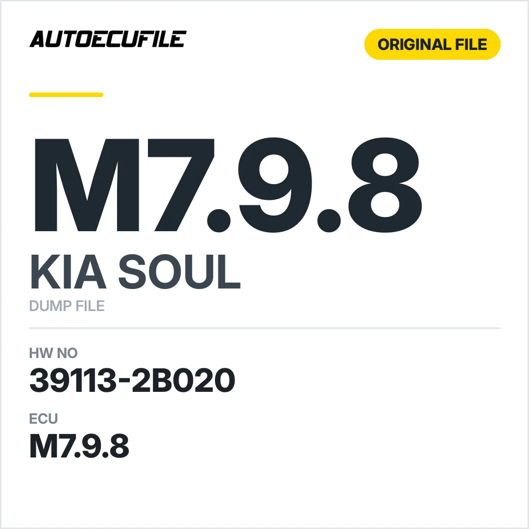 KIA SOUL M7.9.8 39113-2B020 9030933702KF  DUMP
