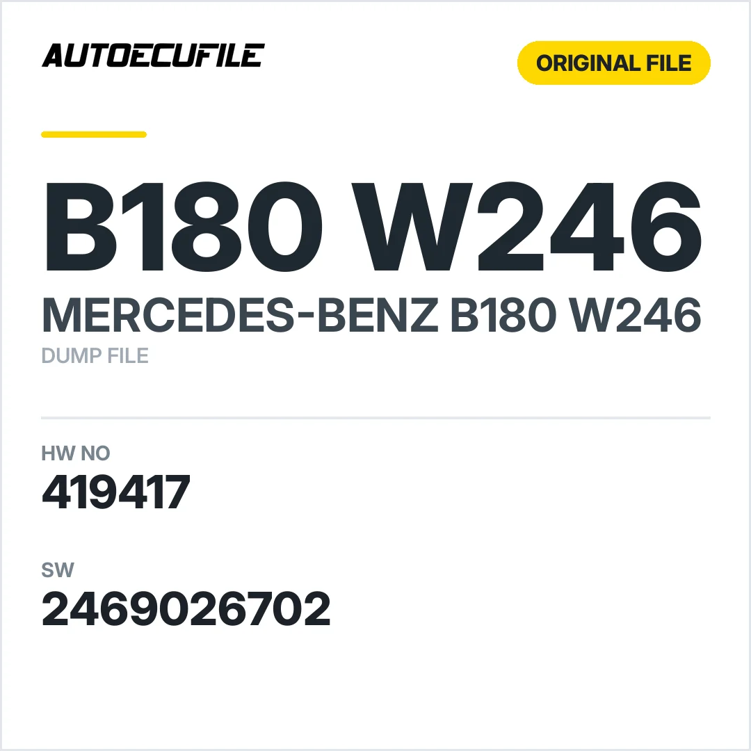 MERCEDES B180 W246 SCCM MRM 419417 2469026702 DUMP