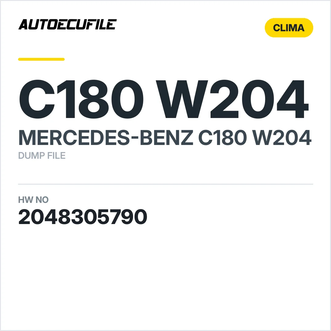 MERCEDES C180 W204 CLIMA CONTROL 2048305790 DUMP