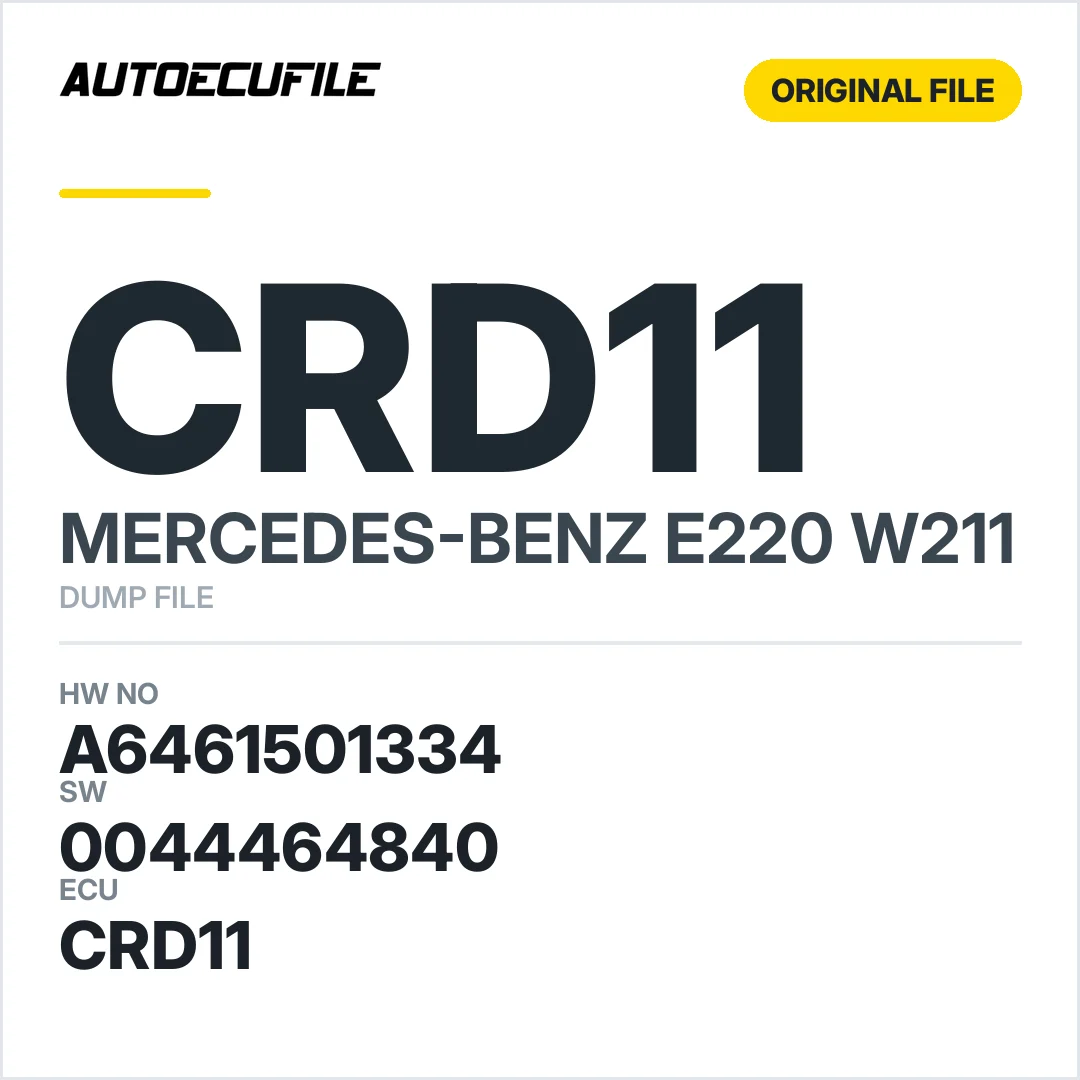MERCEDES E220 W211 CRD11 A6461501334 0044464840 DUMP