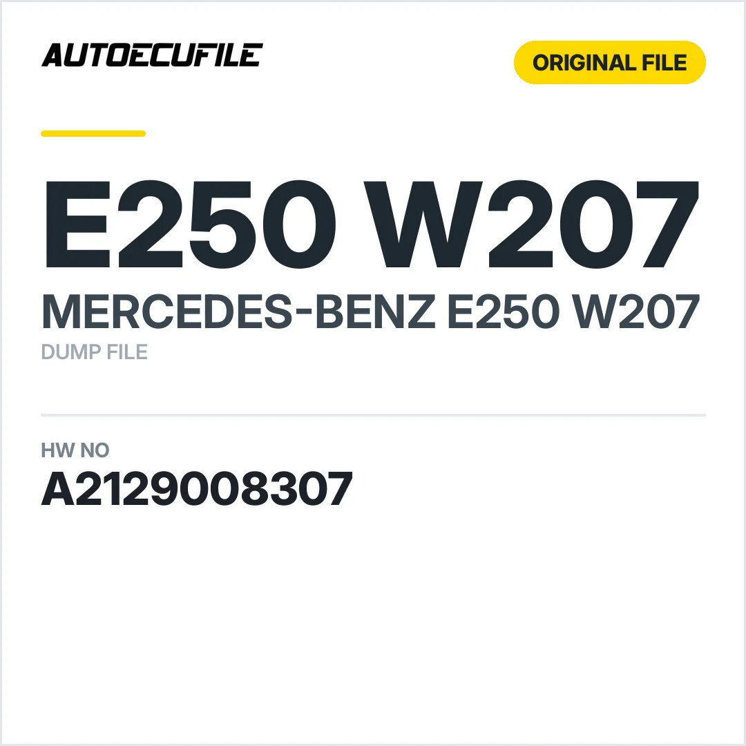 MERCEDES E250 W207 FRONT SAM A2129008307 DUMP