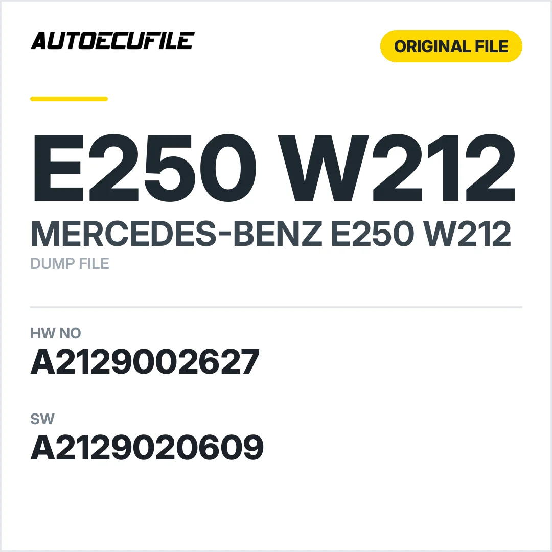 MERCEDES E250 W212 FRONT SAM A2129002627 A2129020609 DUMP