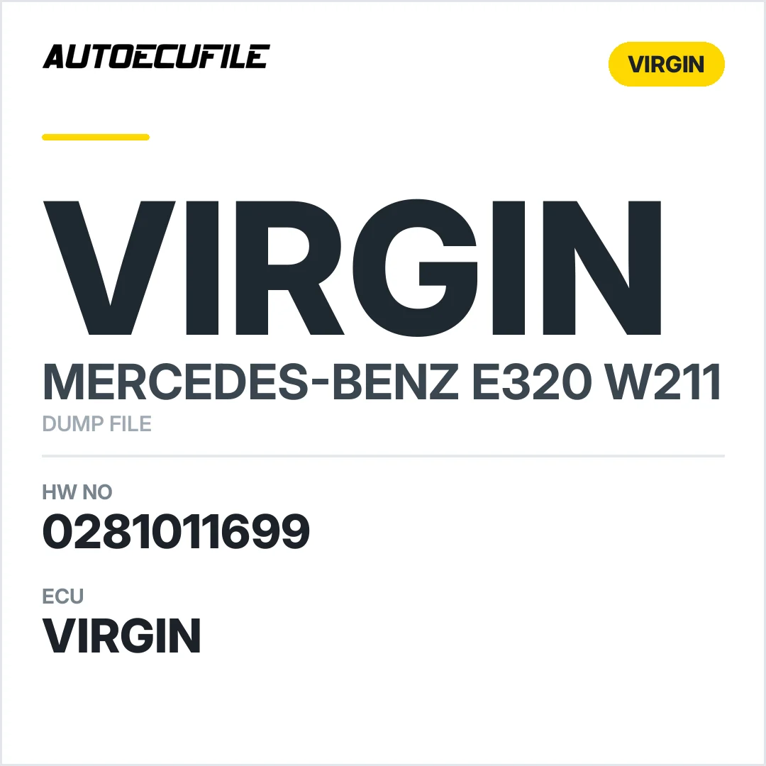 MERCEDES E320 W211 A648500379 0281011699  VIRGIN DUMP