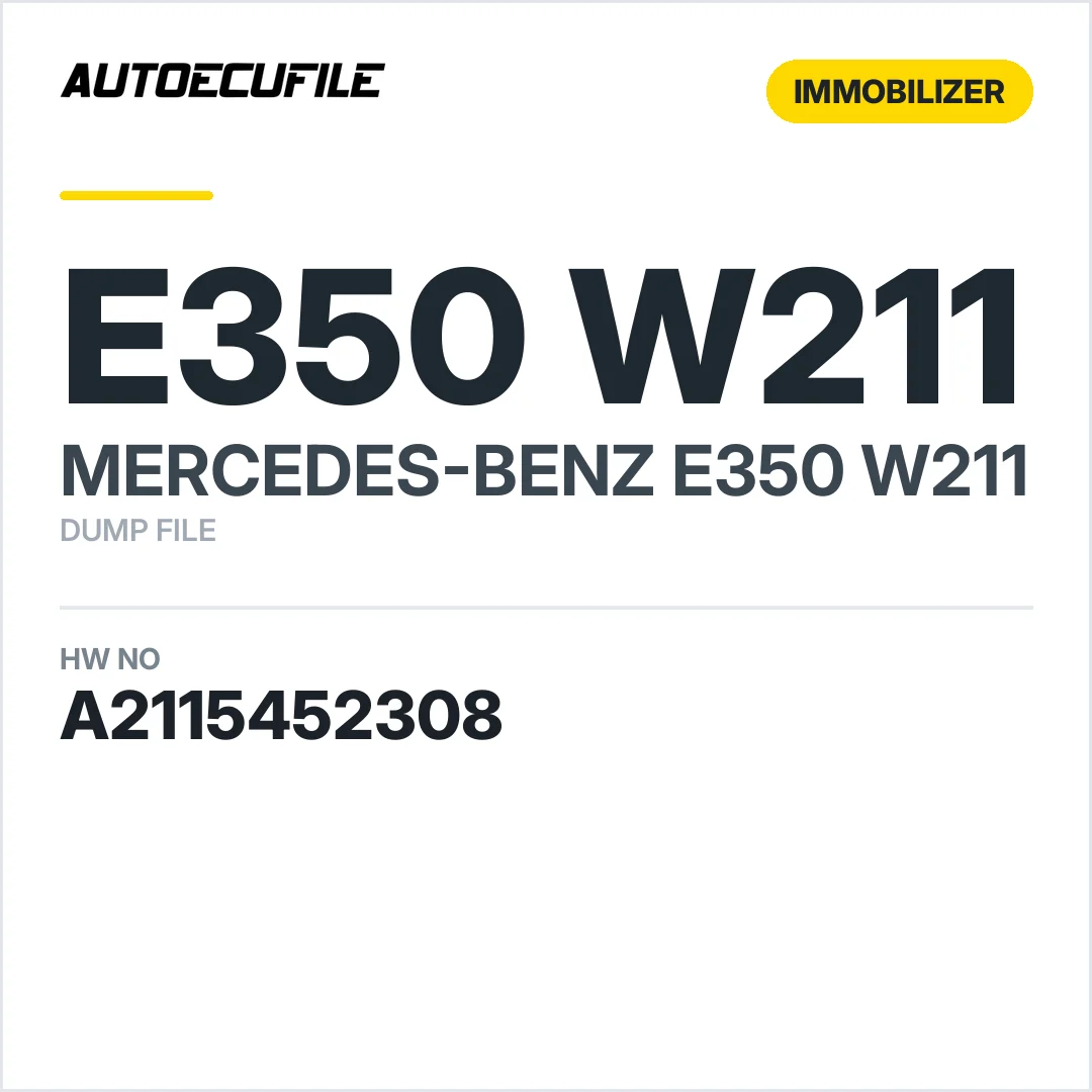 MERCEDES E350 W211 EZS A2115452308 DUMP