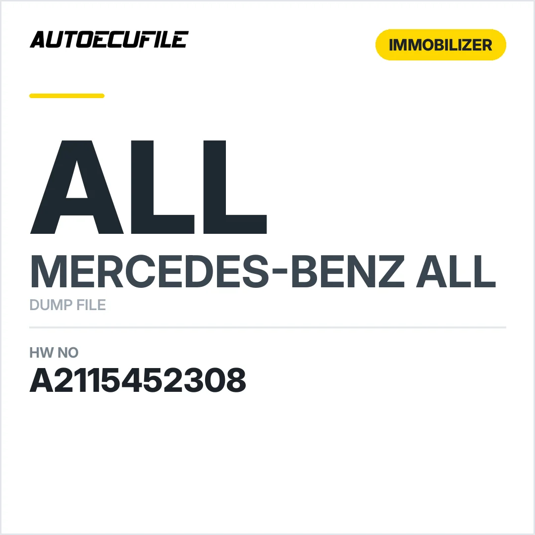 MERCEDES EZS A2115452308 DUMP
