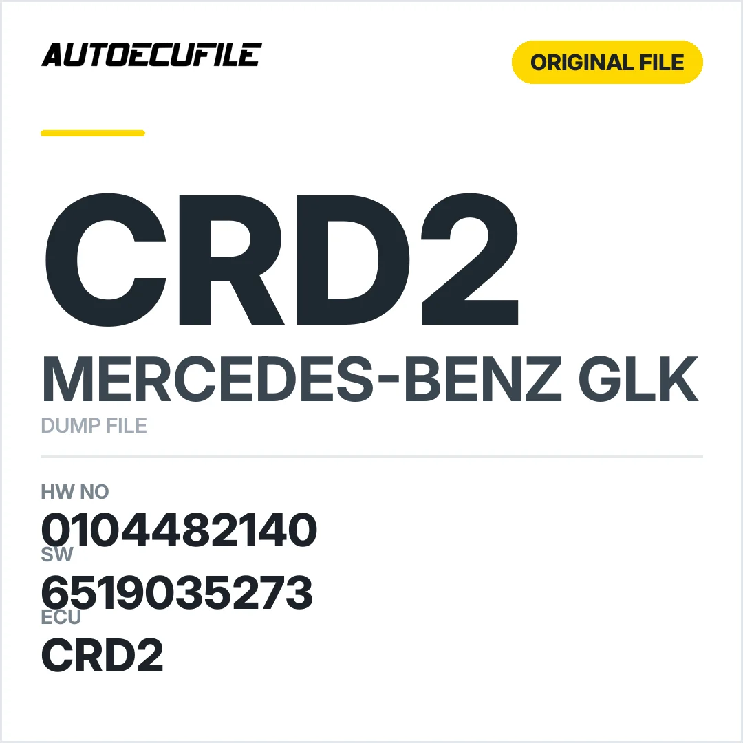 MERCEDES GLK CRD2 0104482140 6519035273  DUMP