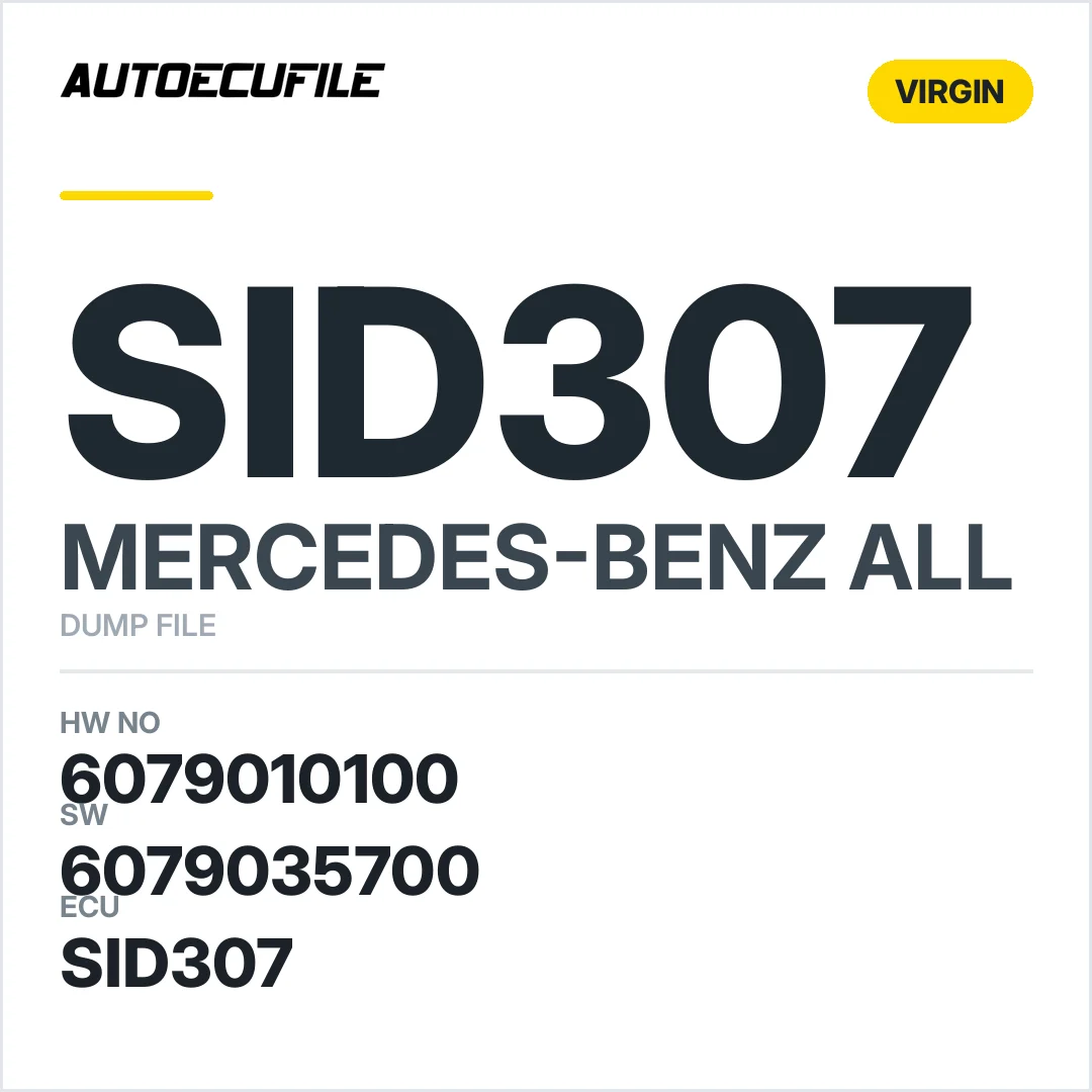 MERCEDES SID307 6079010100 S180170004A 6079035700 VIRGIN DUMP