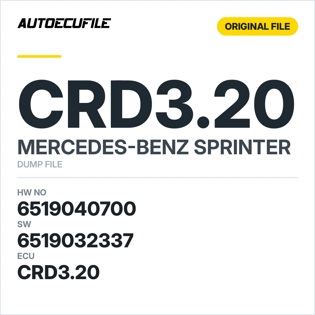MERCEDES SPRINTER CRD3.20 6519040700 6519032337 DUMP