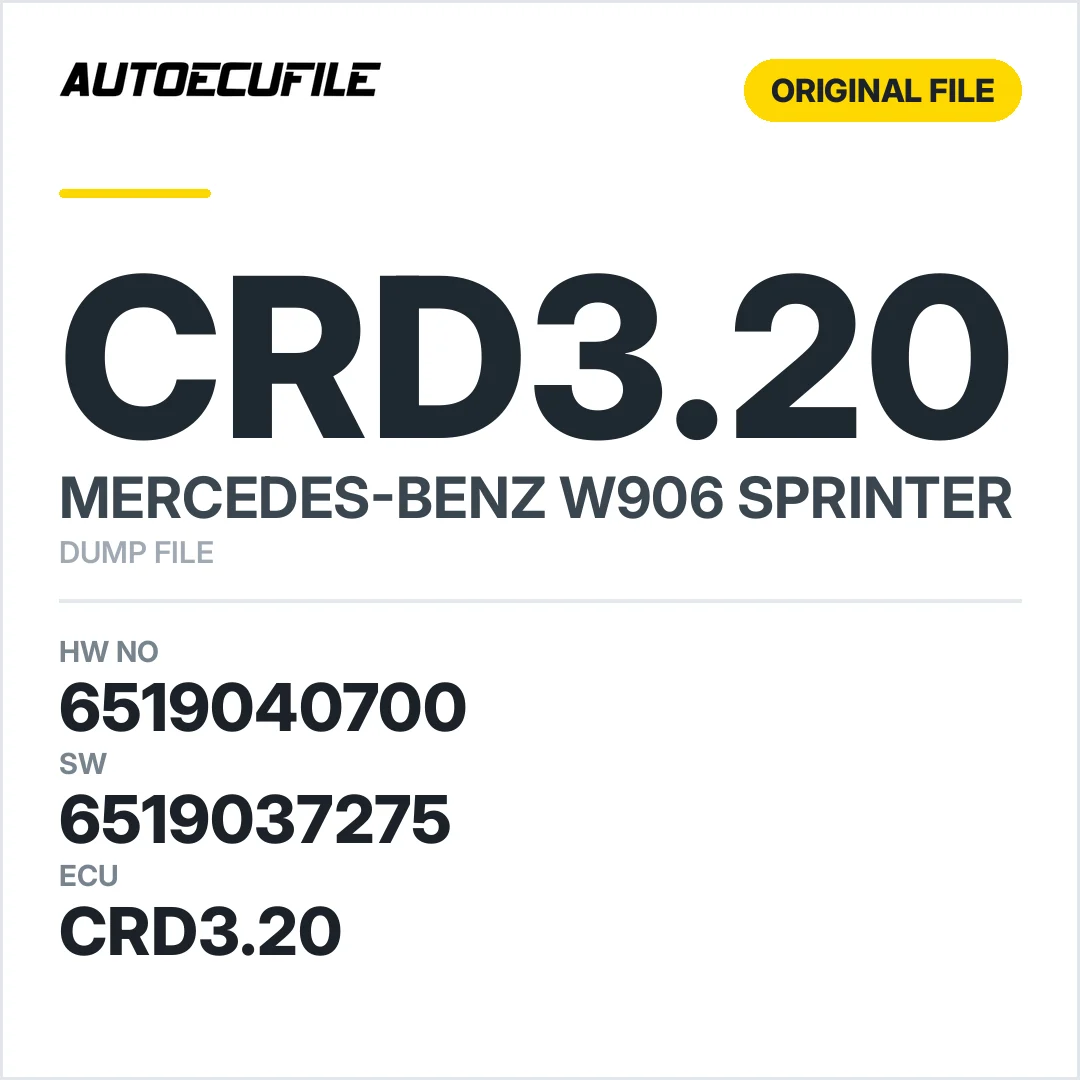 MERCEDES SPRINTER CRD3.20 6519040700  6519037275 DUMP