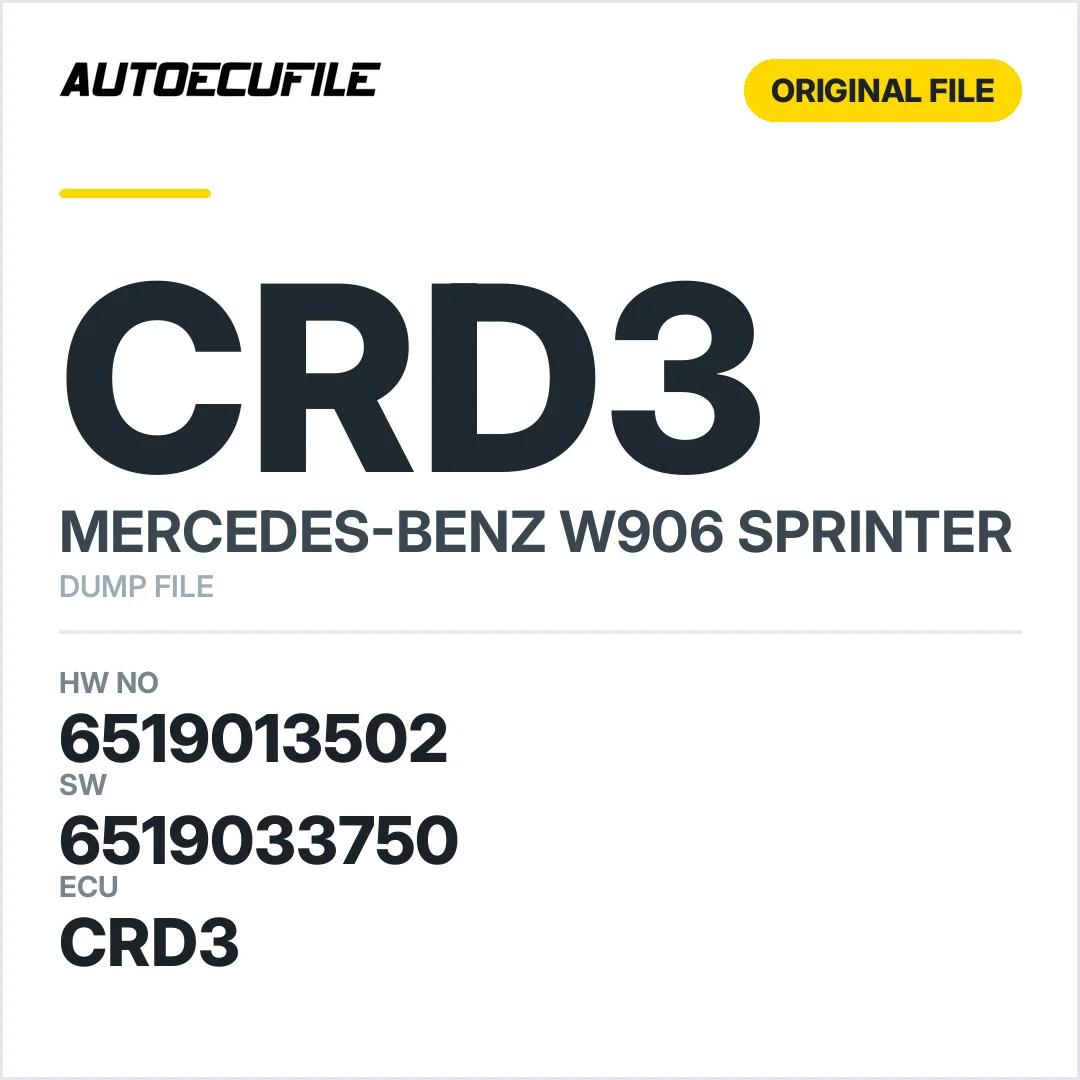 MERCEDES SPRINTER CRD3 6519013502 6519033750 DUMP