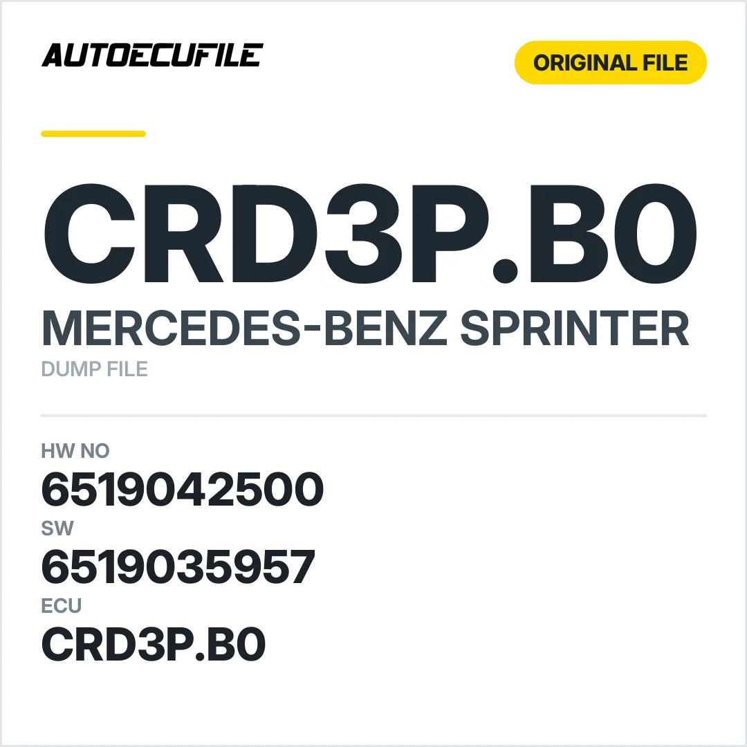 MERCEDES SPRINTER CRD3P.B0 6519013502  6519035957  DUMP