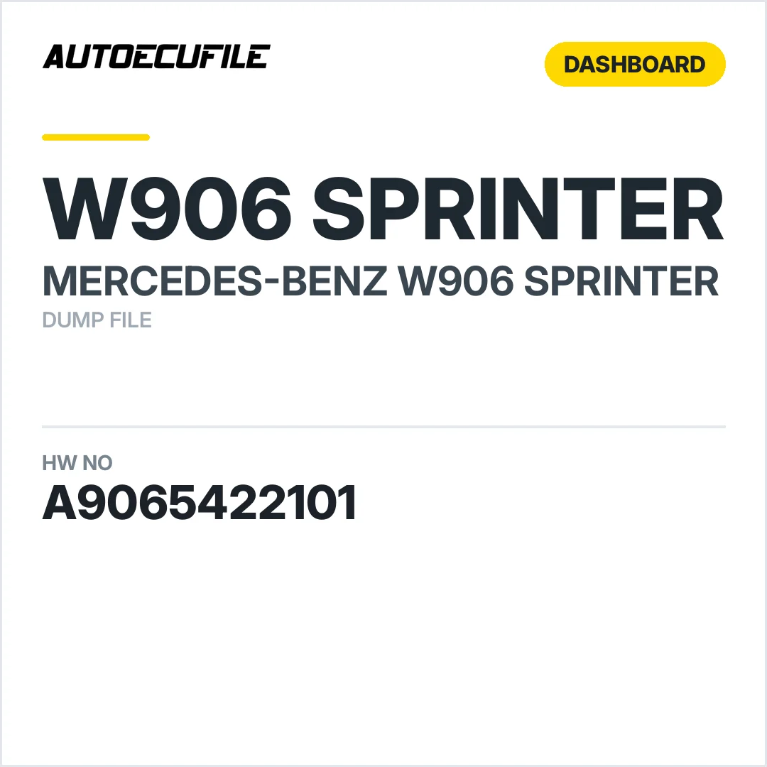 MERCEDES SPRINTER DASHBOARD A9065422101 DUMP