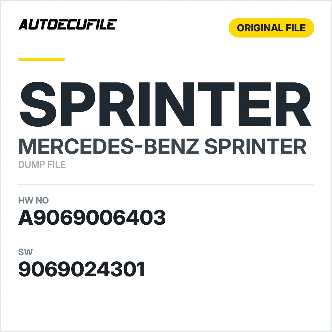 MERCEDES SPRINTER SAM A9069006403 9069024301 DUMP