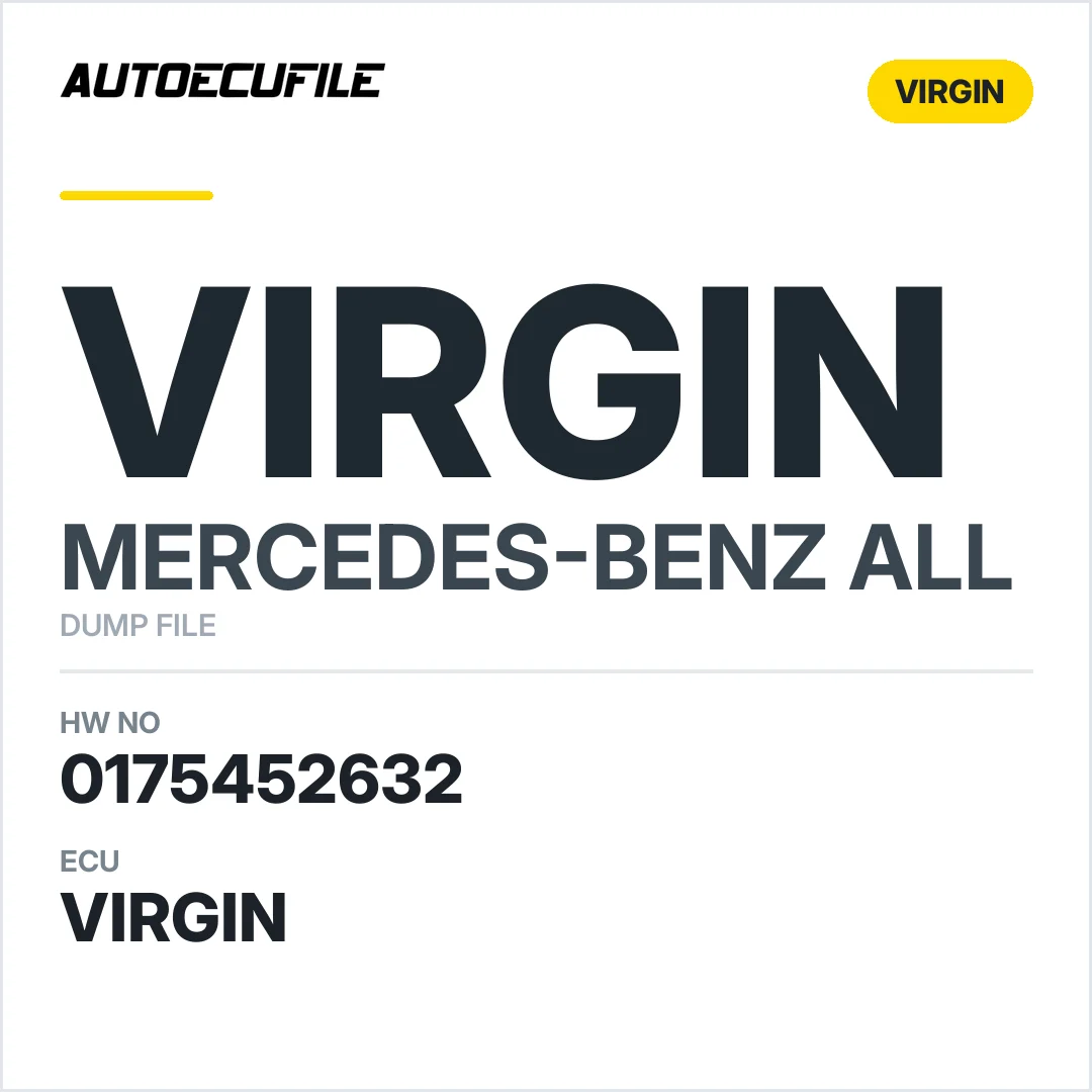 MERCEDES VDO MSE 0175452632 VIRGIN DUMP
