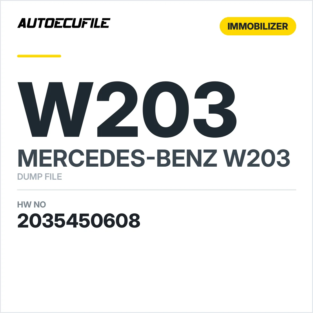MERCEDES W203 EZS 2035450608 DUMP