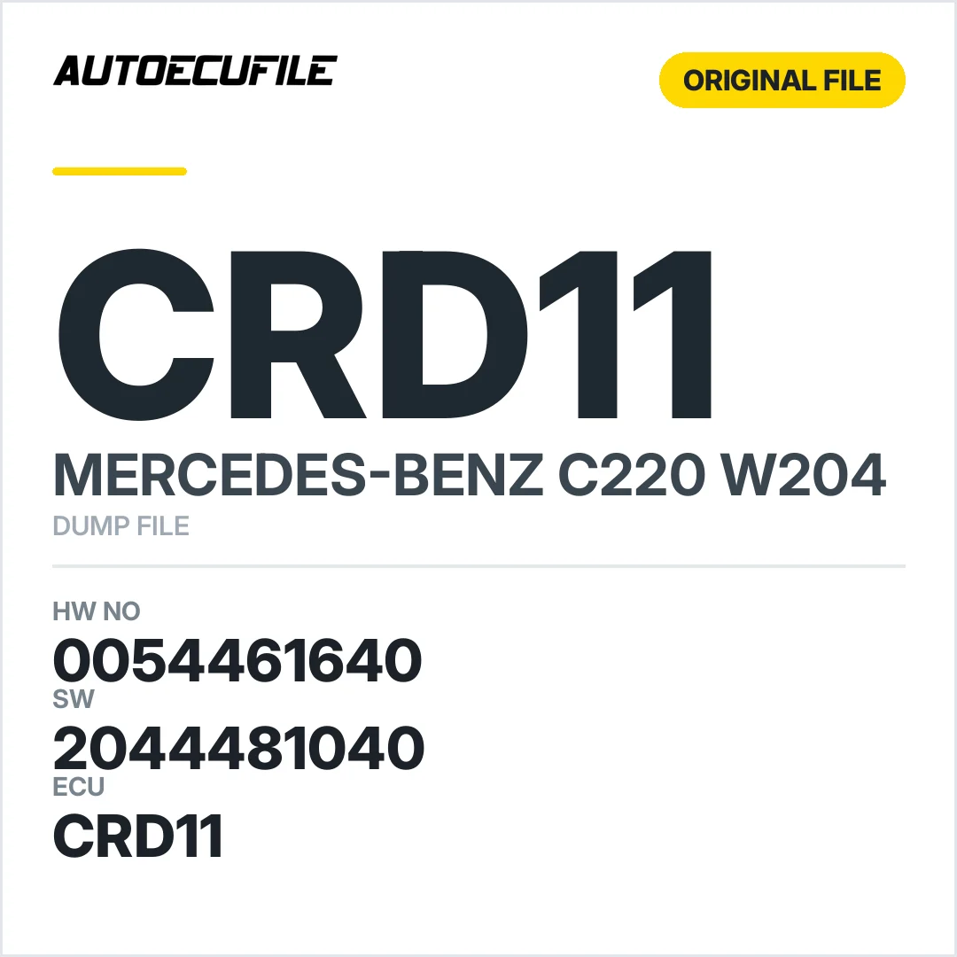MERCEDES W204 CRD11 0054461640 2044481040 DUMP