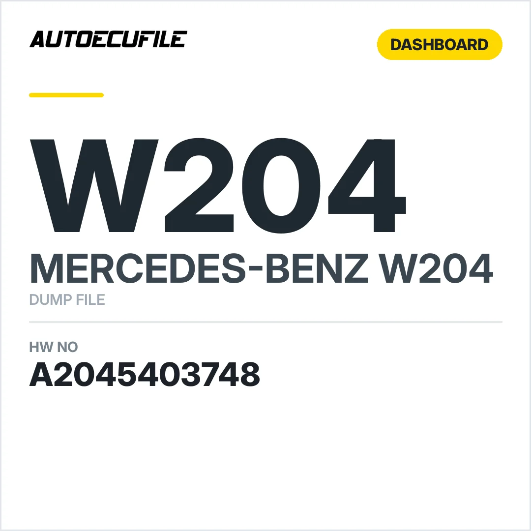 MERCEDES W204 DASHBOARD A2045403748 DUMP